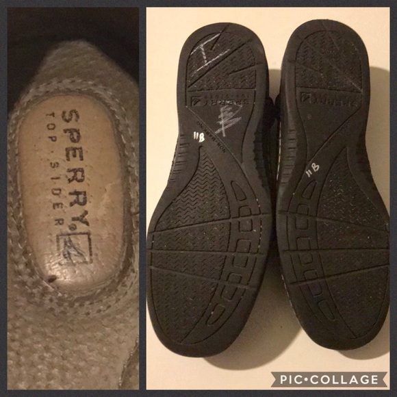 Sperry Top-Sider Black And Glitter Boat Shoes - Picture 7 of 7
